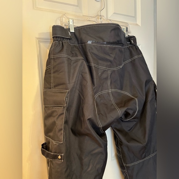 HWK Protective Cordura Motorcycle Pants, Black, Size XXL x 32” - Picture 8 of 13